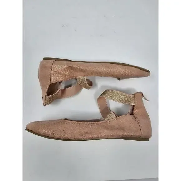 Women Elastic Ankle Strap Ballet Flats Round Toe Slip On Office Work Flat Shoes - Picture 9 of 9